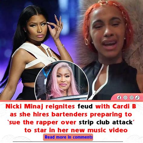 Nicki Minaj Reignites Feud With Cardi B As She Hires Bartenders Preparing To ‘sue The Rapper