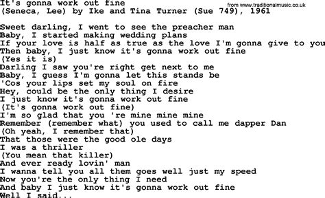 Bruce Springsteen Song Its Gonna Work Out Fine Lyrics