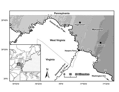 Map Of Potomac River Basin U S Geological Survey