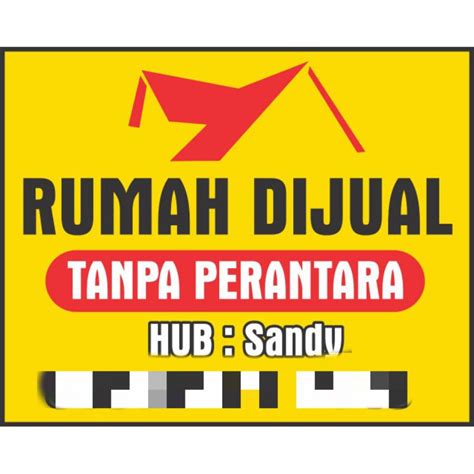 Jual Spanduk Baner Rumah Di Jual Di Kontrakan 100x80cm Shopee Indonesia