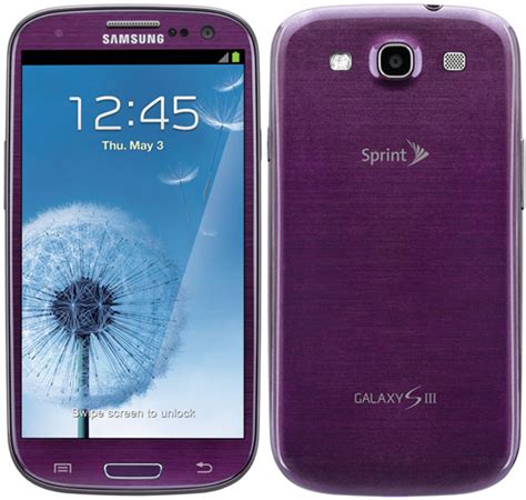 Samsung Galaxy S3 16gb Sph L710 Android Smartphone Sprint Purple