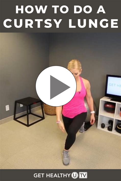 How To Curtsy Lunge With Proper Form Get Healthy U Tv Curtsy Lunge