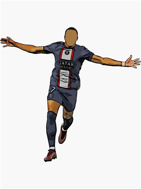 mbappe goal celebration sticker for sale by you bis redbubble