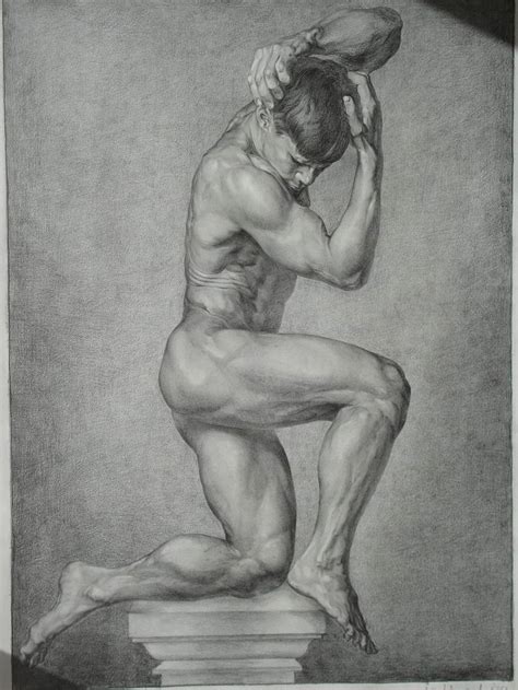 Nude Male Drawing By Yuriy Ivashkevych Saatchi Art My Xxx Hot Girl