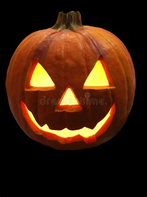 Svart Halloween Pumpa Fotografering För Bildbyråer Bild Av Isolerat