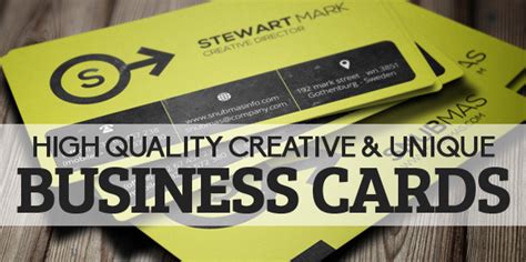 Vistaprint is the best online business card printing service we've tested, thanks to its combination of excellent print quality, good design tools, and reasonable prices. 29 High Quality Creative & Unique Business Cards | Design ...