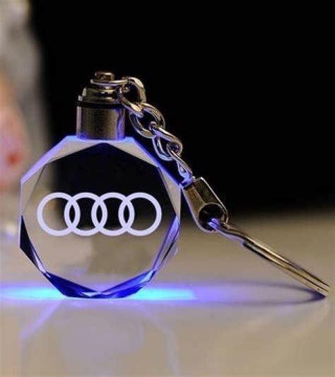 Audi Car Logo Crystal Light Changing Keychain Sale Price Buy Online