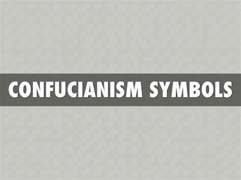 Confucianism never developed a mythology. Confucianism Pictures And Symbols : Confucianism Symbol High Resolution Stock Photography And ...