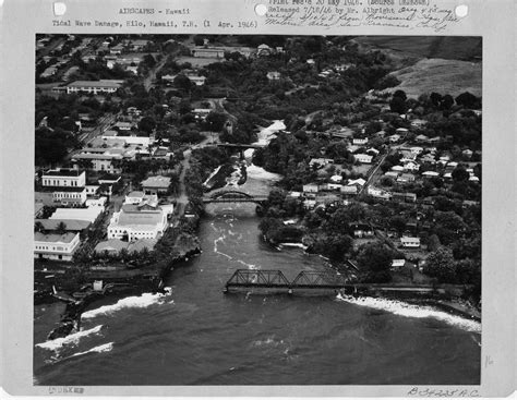 On april 1, 1946, an undersea earthquake in the aleutian islands off the coast of alaska triggered a massive tsunami that killed 159 people in hawaii. Tidal Wave Hilo | Hilo hawaii, Hawaii, Vintage hawaii