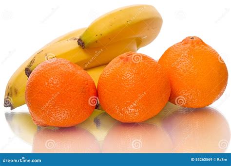Clementines And Bananas Stock Image Image Of Juicy Clementine 55263569