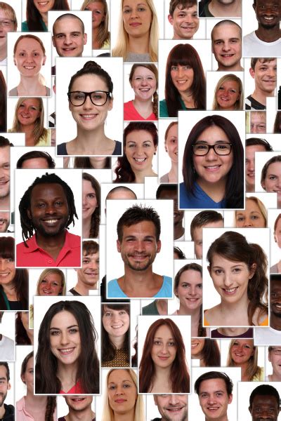 Background Multicultural Group Young People Portrait Stock Photo