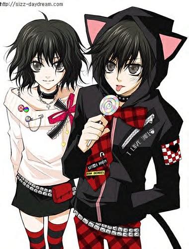 Emo Anime Couple Emo Punk Couple Anime Strawbberyes Makes Me