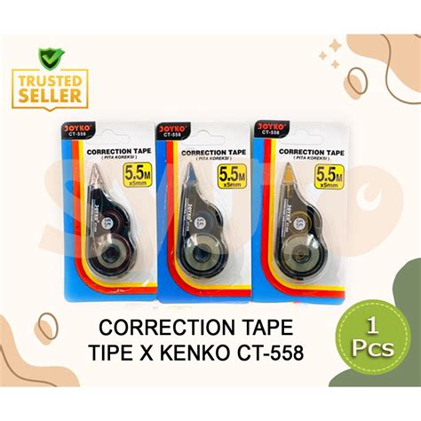 Jual Correction Stipo Tipe Ex Tipe X Tip Ex Pita Correction Tape Joyko Ct Kenko