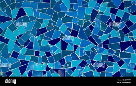 Blue Mosaic Tiled Background Stock Photo Royalty Free Image 35602519