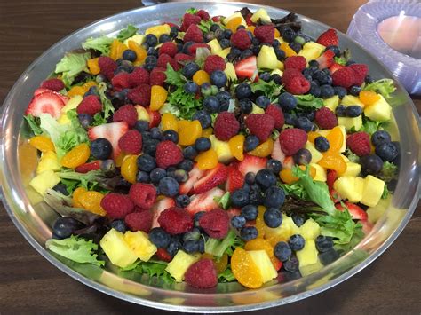 Mixed Green Salad With Fresh Fruit Catering By Debbi Covington