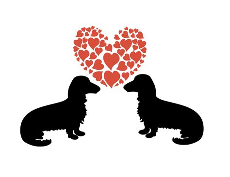 Doggy Love Dachshund Dogs Graphic And Svg File By Zoss Design
