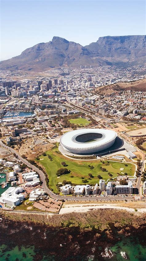 Overall Aerial View Of Cape Town South Africa Windows