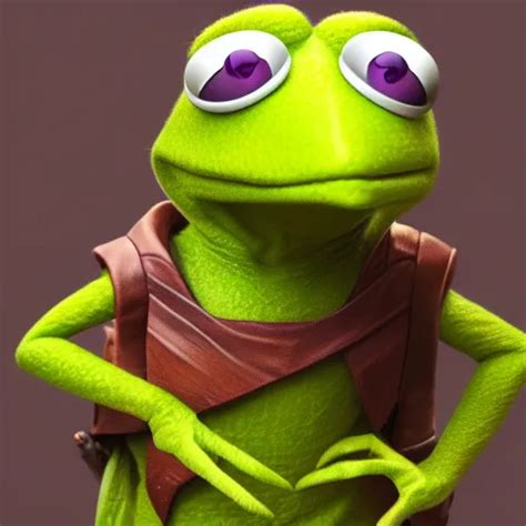 Kermit The Frog Is Thanos Hyperdetailed Artstation Stable Diffusion