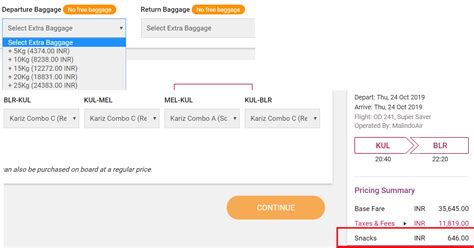 Checked baggage allowances onboard malindo air varies depending on a number of factors such as the route, the ticket class, the aircraft model and certain terms and conditions. Malindo Super Saver fare without baggage - The Airline Blog