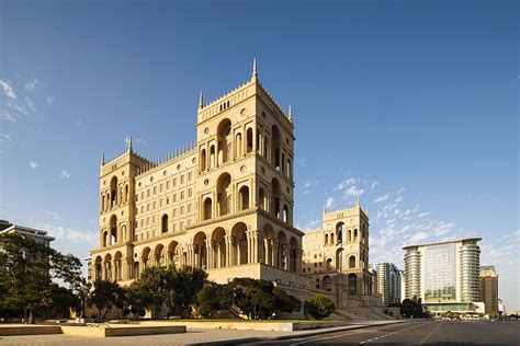 Exterior Of House Of Government Freedom Square Baku