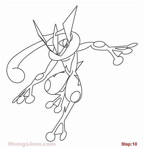 Ash Greninja Coloring Page Coloring Coloring Pages