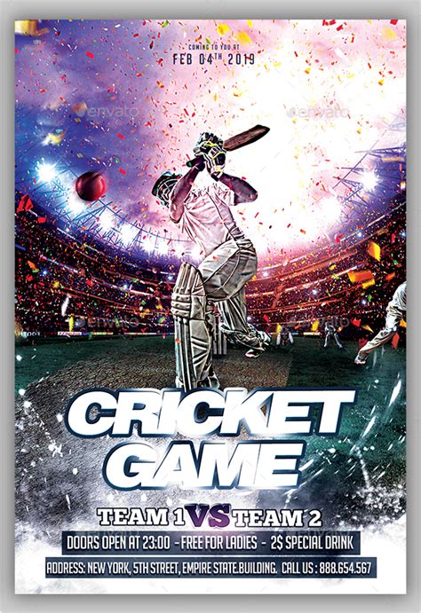 15 cricket flyer templates free premium psd vector eps downloads