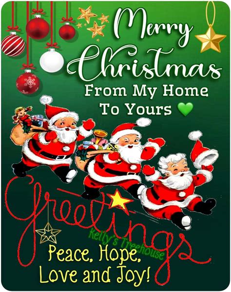 Merry Christmas Greetings Peace Hope Love And Joy Pictures Photos