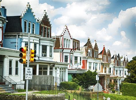 Colorful Row Houses In Philadelphia Pennsylvania Pacdc