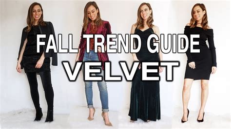 How To Wear Velvet I Fall Trend Guide Youtube