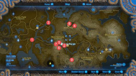10 Awesome Printable Zelda Map Breath Of The Wild Printable Map