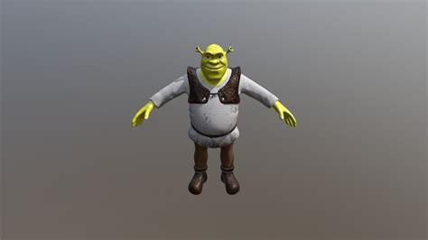 Shrek T Pose 3d Model By Rakelalme 61780ef Sketchfab
