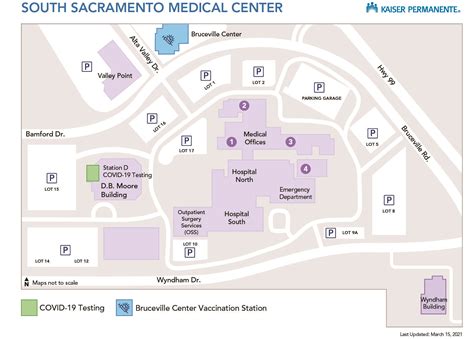 South Sacramento Medical Center Campus Map Kaiser Permanente South