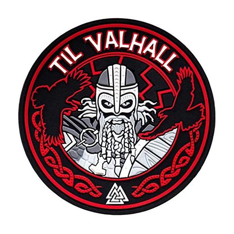 Til Valhall Pvc 3d Patch Viking Military And Tactical Army Morale Hook
