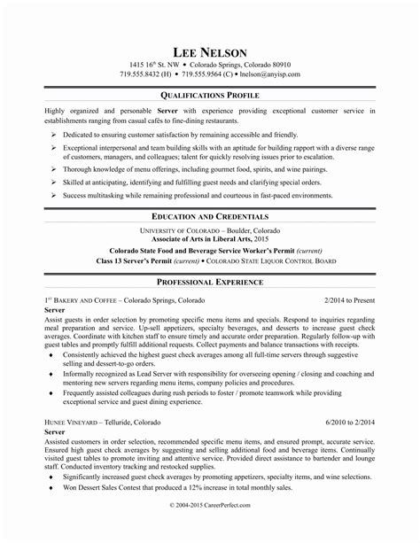 42 Restaurant Food Server Resume Examples For Your Learning Needs