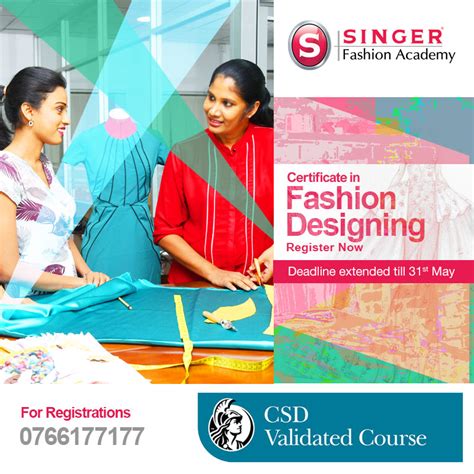 Certificate In Fashion Designing Singer Fashion Academy Coursenet