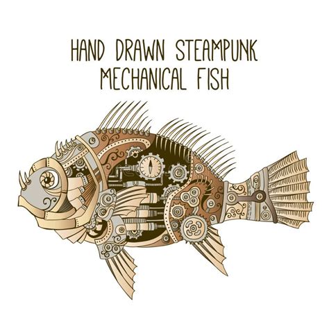 Mechanical Fish Stock Vector Illustration Of Steampunk 14251068