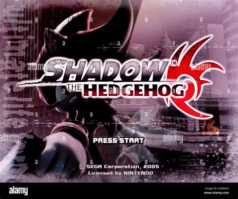 Shadow The Hedgehog Nintendo Gamecube Videogame Editorial Use Only