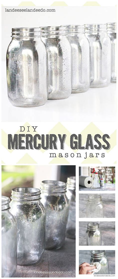 Diy Mercury Glass Mason Jar Diy Mason Jars Jar Crafts