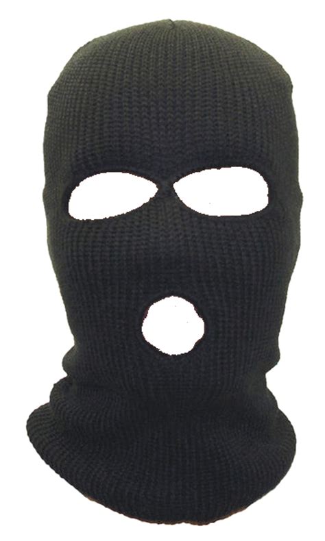 Three Hole Knit Ski Mask Black 3056 Private Island Party