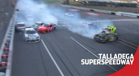 Joey gase (starcom racing no. 11 cars involved in late wreck at Talladega | NASCAR