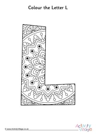 It's fun to learn the alphabet! Imagination Alphabet Colouring Page L