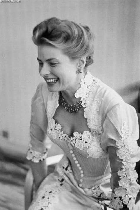 Ingrid Bergman In Period Costume On Set In Paris During Filming Elena