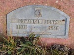 Edward Richard Jones (1878-1960) – Find a Grave-äreminne