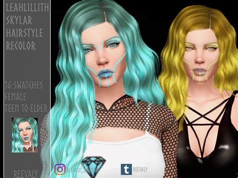Leahlillith Skylar Hairstyle Recolor Mesh By