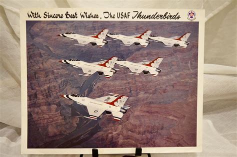 Vintage Usaf Thunderbirds Print 1991 Vintage Poster Air Force