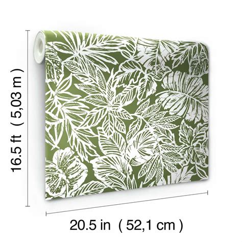 Buy Roommates Batik Tropical Leaf Peel And Stick Wallpaper At Michaels