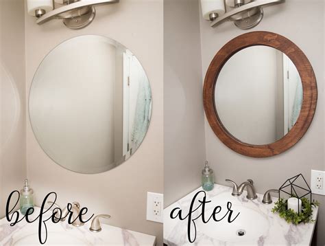 How To Make Frame For Round Mirror
