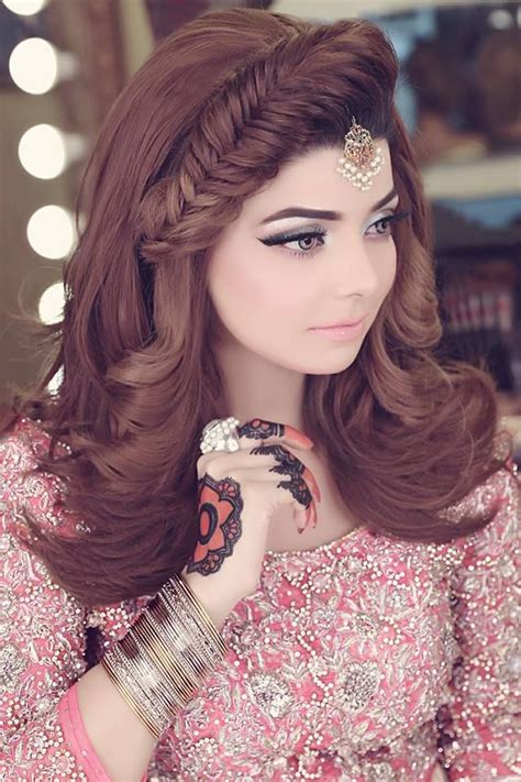 Every girl can easily do this hairstyle for their school, college too. KASHEE'S BEAUTIFUL BRIDAL MAKEUP & HAIRSTYLE BY KASHIF ...
