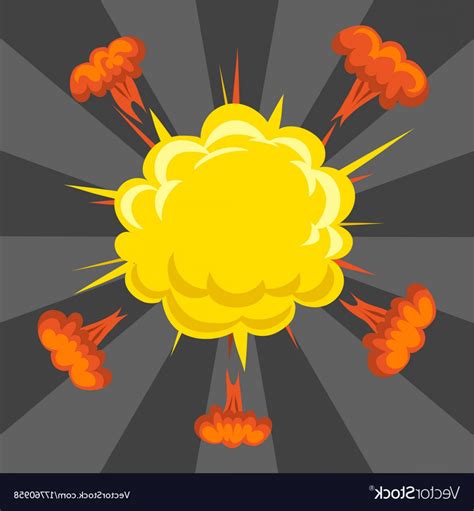 Cartoon Explosion Vector At Collection Of Cartoon