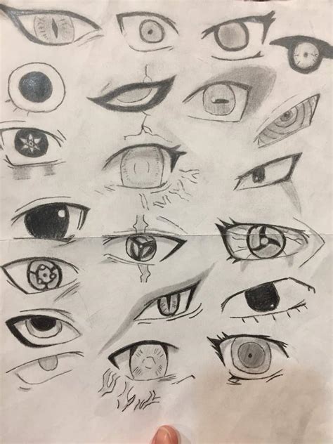 Naruto Character Eye Drawings Naruto Amino